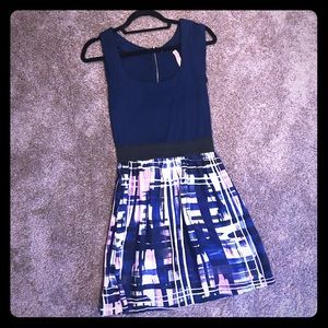 Miss Sixty Navy & Multicolored Dress